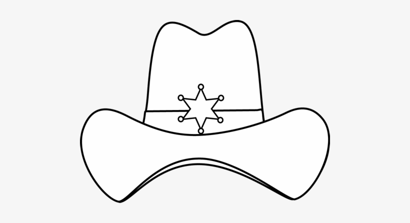 Western Clip Art - Estrella De Sheriff Para Colorear, transparent png download