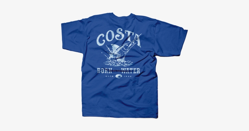 Baja0 Royal Blue Angle1 - Costa Del Mar Technical Baja Long Sleeve Spf Shirt, transparent png download