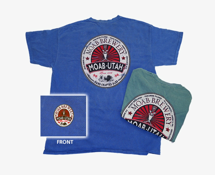 Moab Brewery Distressed Tee $18 - Moab Tshirt, transparent png download