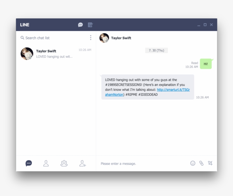 Screen Shot 2015 07 30 At - Line Web Chat, transparent png download