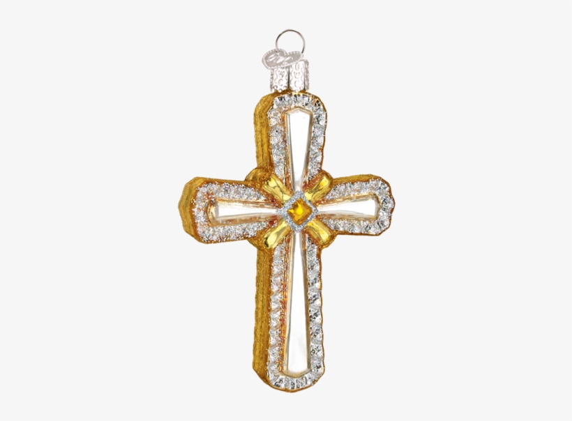 Old World Christmas Holy Cross Glass Ornament, transparent png download