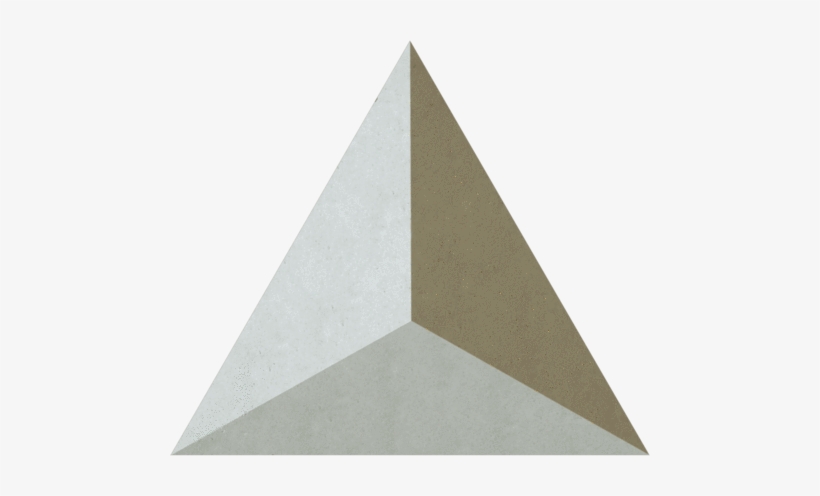 Pyramid 3d Concrete Tile, [shop-name] - Concrete, transparent png download