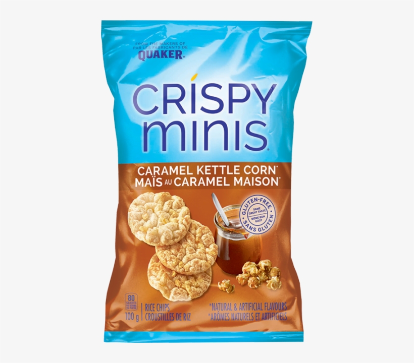 Quaker Crispy Minis Chips Caramel Kettle Corn 10 Bags Crispy Minis