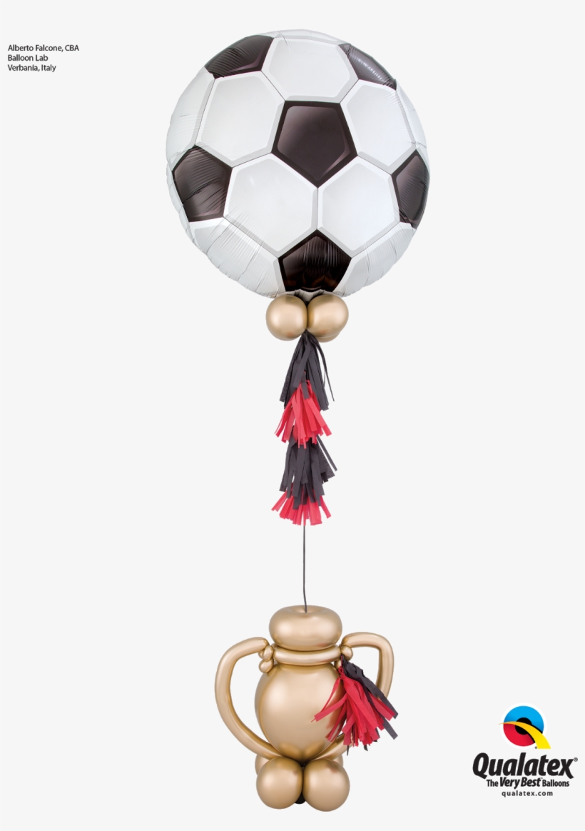 Chrome Gold Football Trophy - 15cm Qualatex Quick Link Balloons Assorted Colours, transparent png download