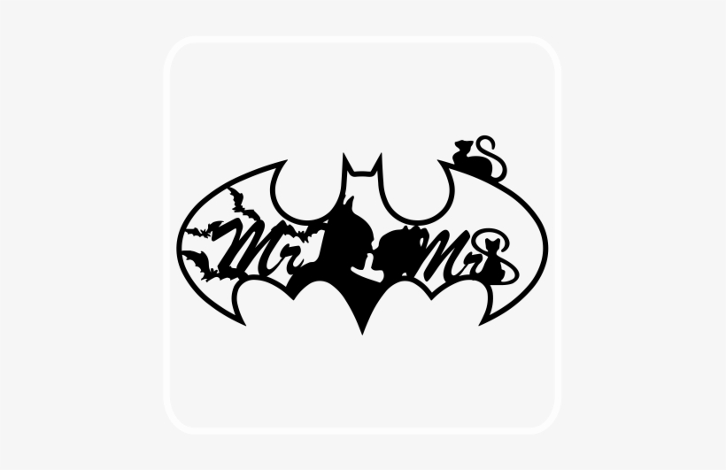 Batman And Catwoman Mr And Mrs - Batman, transparent png download
