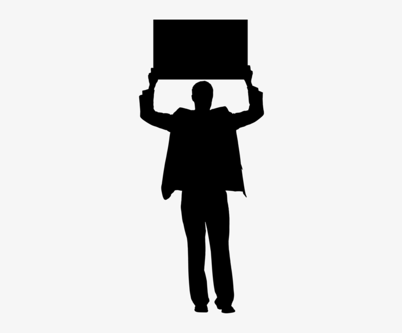 Black Silhouette - Silhouette, transparent png download