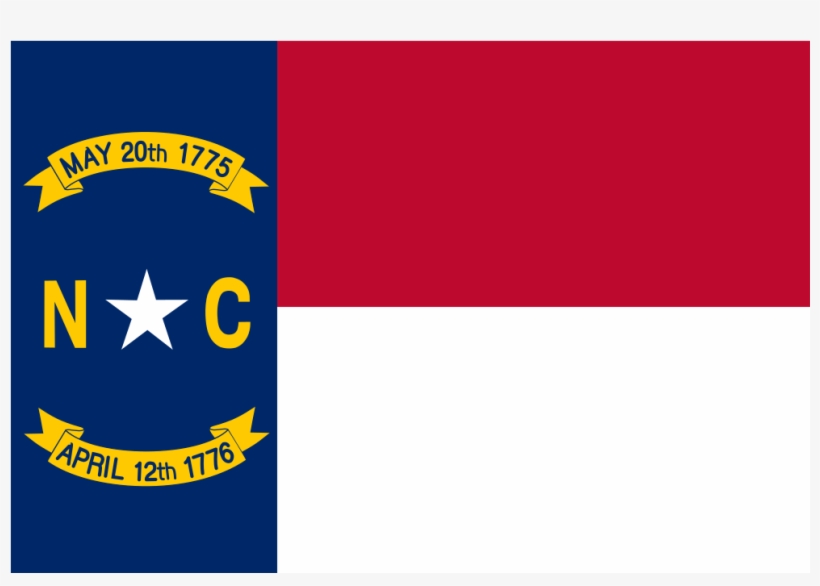 Download Svg Download Png - North Carolina Flag Vector, transparent png download