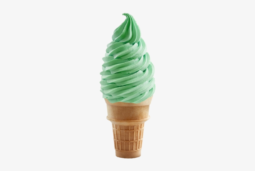 Pistachio Soft Serve - Mint Ice Cream Pic Transparent, transparent png download