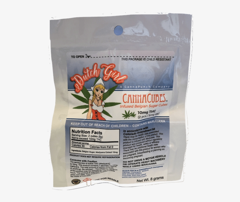 Dutch Girl Sugar Cubes 10mg - Koi, transparent png download