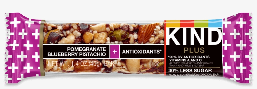 Pomegranate Blueberry Pistachio Antioxidants - Kind Bar Dark Chocolate Cherry Cashew, transparent png download