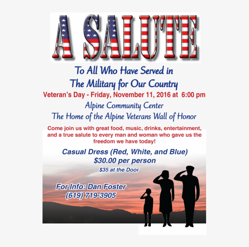 Salutedinner11nov2016 Wall Of Honor Veterans - Veteran, transparent png download