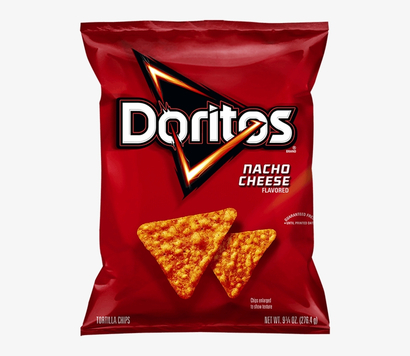 Doritos® Nacho Cheese Flavored Tortilla Chips - Doritos Nacho Cheese, transparent png download