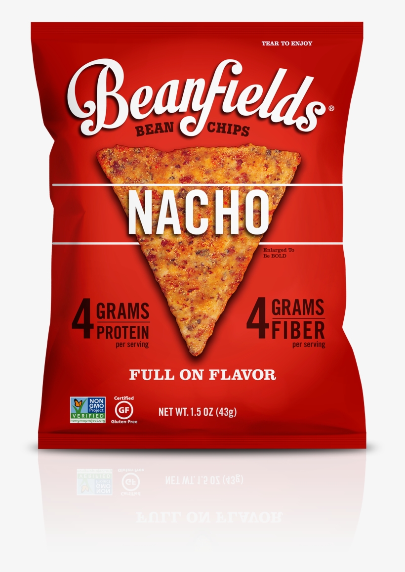 Beanfields-nacho - Black Bean Chips, transparent png download