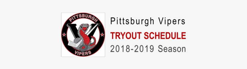 2018-2019 Nhaha Tryouts - Pittsburgh Vipers Hockey, transparent png download