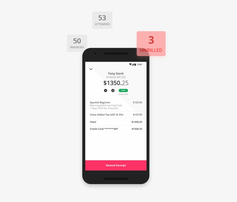 Students Can Prepay For Their Classes And Reportcard - Smartphone, transparent png download