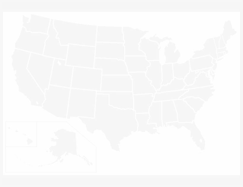 Blankmap Usa States Cover Lines - Paper Product, transparent png download