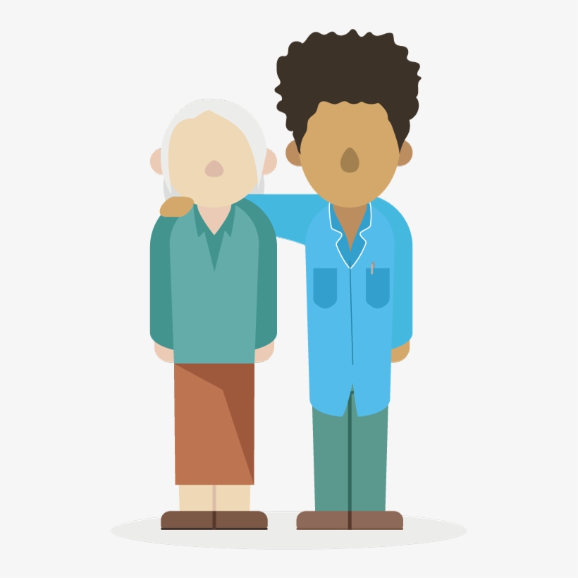 Elderly Illustration - Illustration, transparent png download