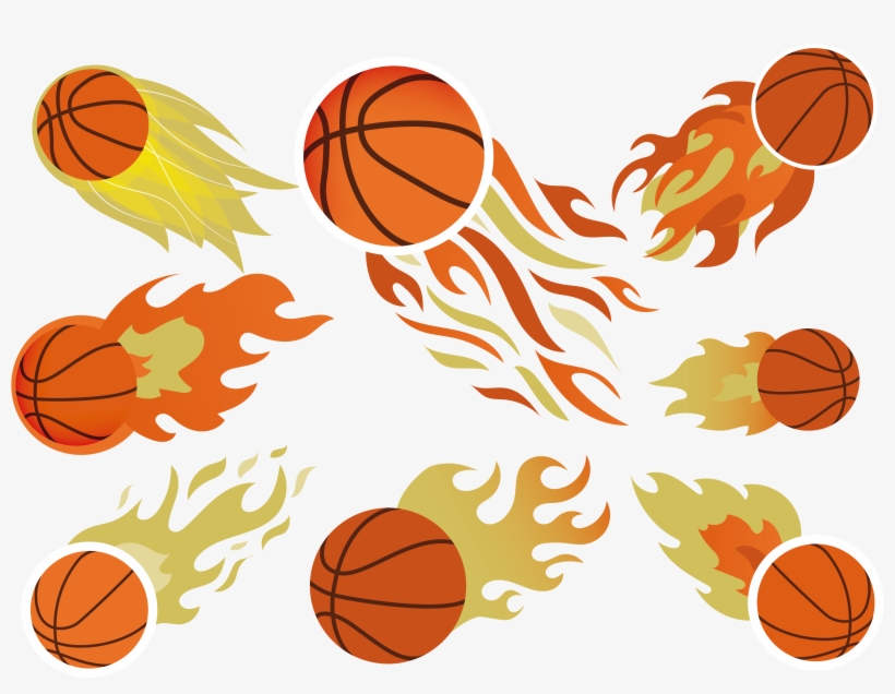 Southeastern Mens Flame Clip Art Vector Speeding - Basketball Fire Vector Png, transparent png download