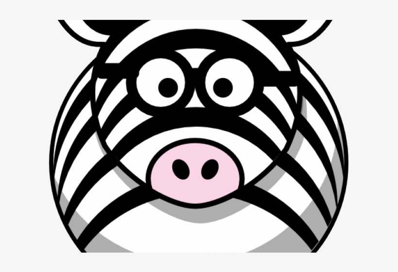 Animated Zebra Cliparts - Cartoon Zebra Shower Curtain, transparent png download