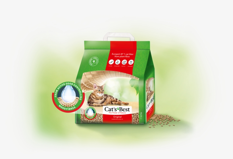 Natural Cat Litter - Cat's Best, transparent png download