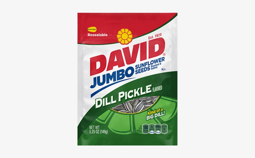 Dill Pickle - Jumbo - David Sunflower Seeds Buffalo Ranch, transparent png download