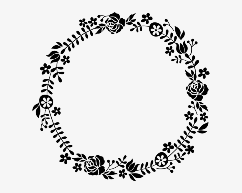 Flowering Wreath Rubber Stamp - Stamps Wedding, transparent png download
