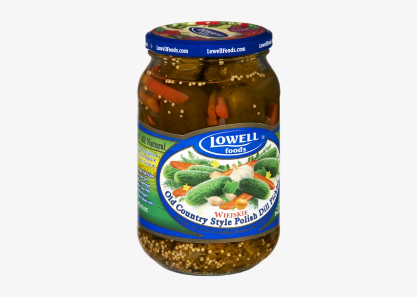 Lowell Foods Old Country Style Polish Dill Pickles, transparent png download