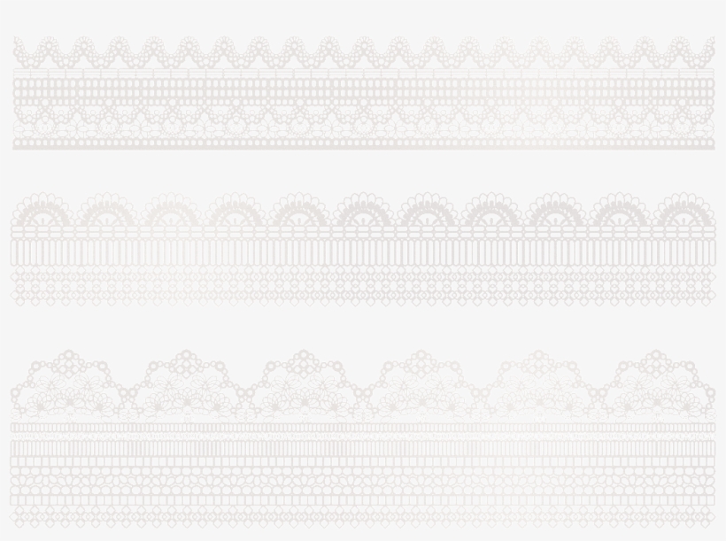 Lace Border Vector - Motif, transparent png download