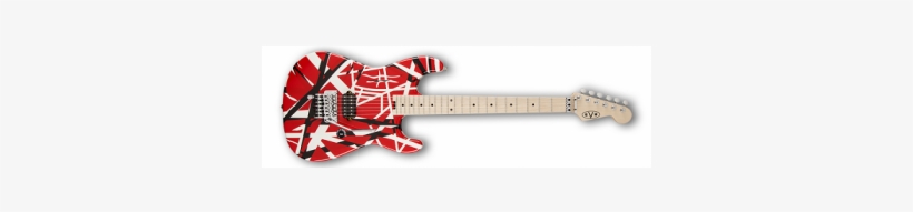 Evh Striped Series Electric Guitar Red With Black Stripes, transparent png download