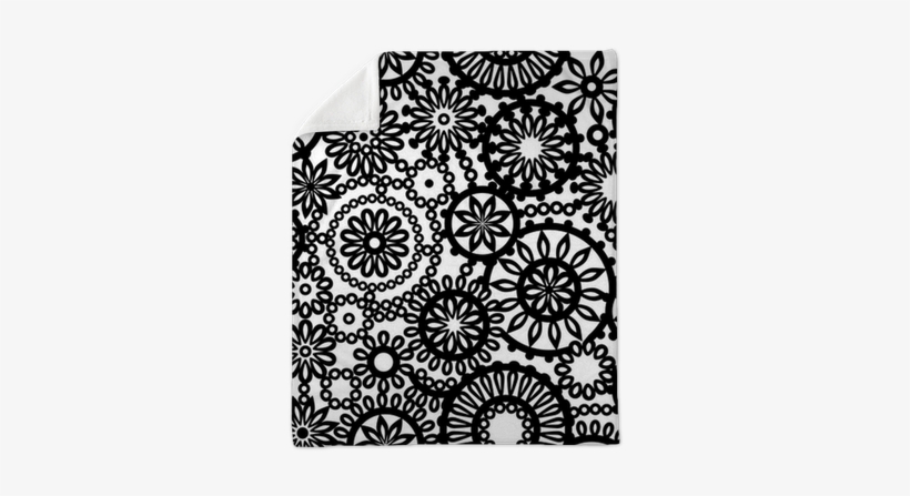 Black And White Abstract Lace Seamless Pattern, Vector - Pronty A5 Mask Stencil, transparent png download