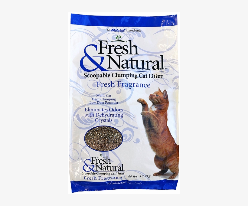 Fresh And Natural Scoopable Clumping Cat Litter - Fresh & Natural Scoopable Clay Cat Litter Fresh, transparent png download