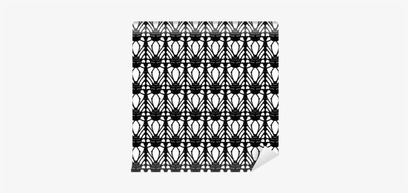 Lace Black Seamless Mesh Pattern - Motif, transparent png download