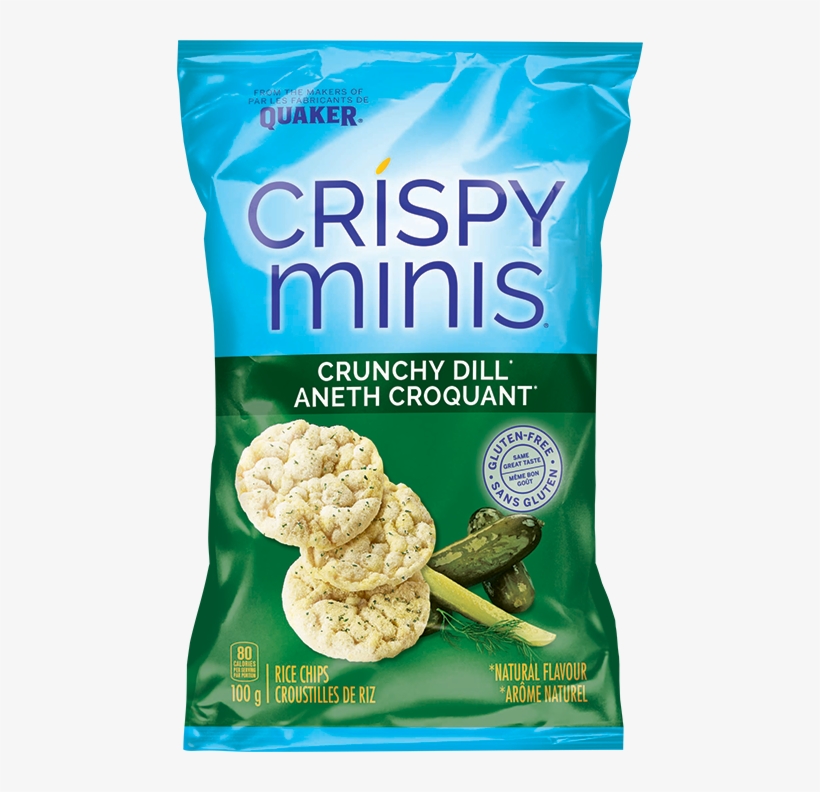 Quaker® Crispy Minis® Crunchy Dill Flavour Rice Chips - Crispy Minis, transparent png download