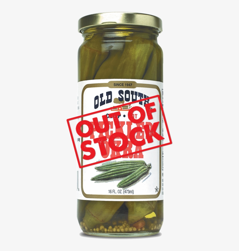 Pickled Okra Hot Out Of Stock - Old South Pickled Okra, 64 Fl Oz, transparent png download