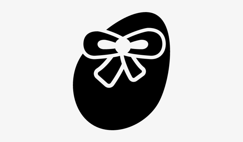 Easter Egg With Ribbon Vector - Easter, transparent png download