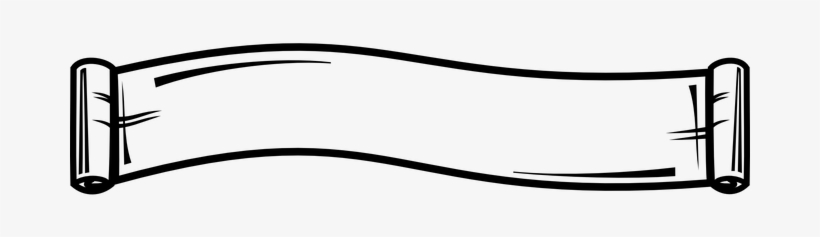Parchment Scroll Ribbon Writing Scroll Scr - Scroll Clip Art, transparent png download
