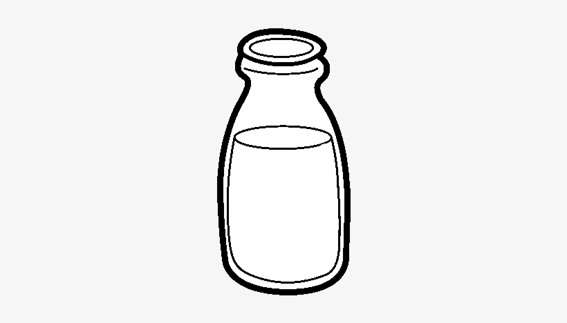 Milk Bottle Coloring Page - Garrafa De Leite Desenho, transparent png download