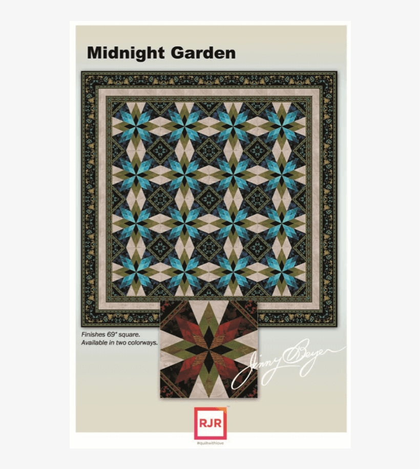 Midnight Garden Quilt - Garden, transparent png download