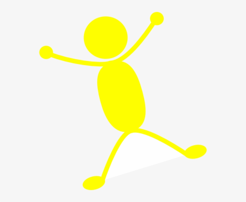 Yellow Man Jumping Png - Person, transparent png download