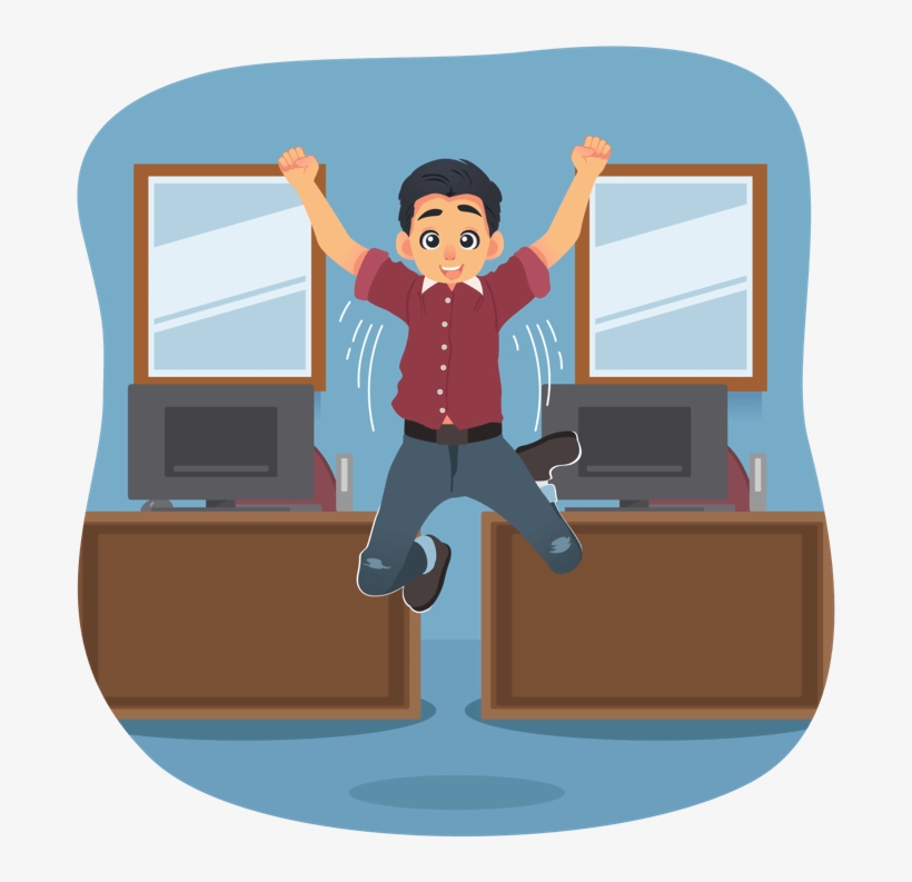 Man Jumping For Joy - Man, transparent png download