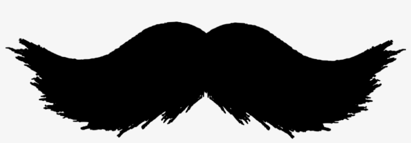 Mustache Silhouette - Mustache Clipart, transparent png download