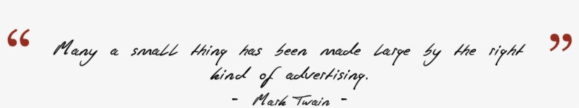 Quote Mark Twain - Handwriting, transparent png download