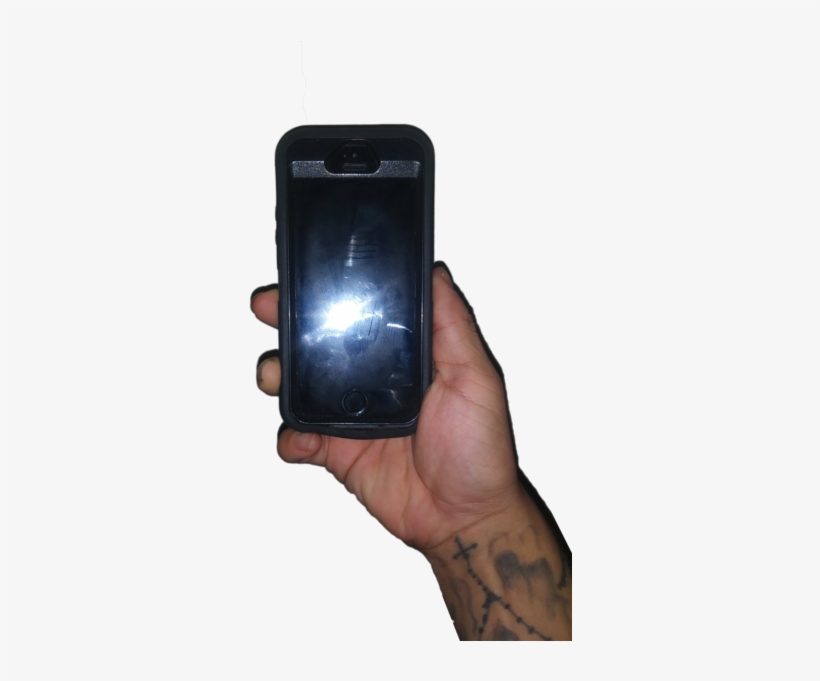 Hand With Phone - Iphone, transparent png download