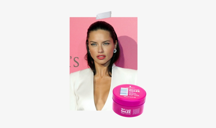 Adriana Lima's Slicked Back Style - Lee Stafford Wet Look Gelee 100g, transparent png download