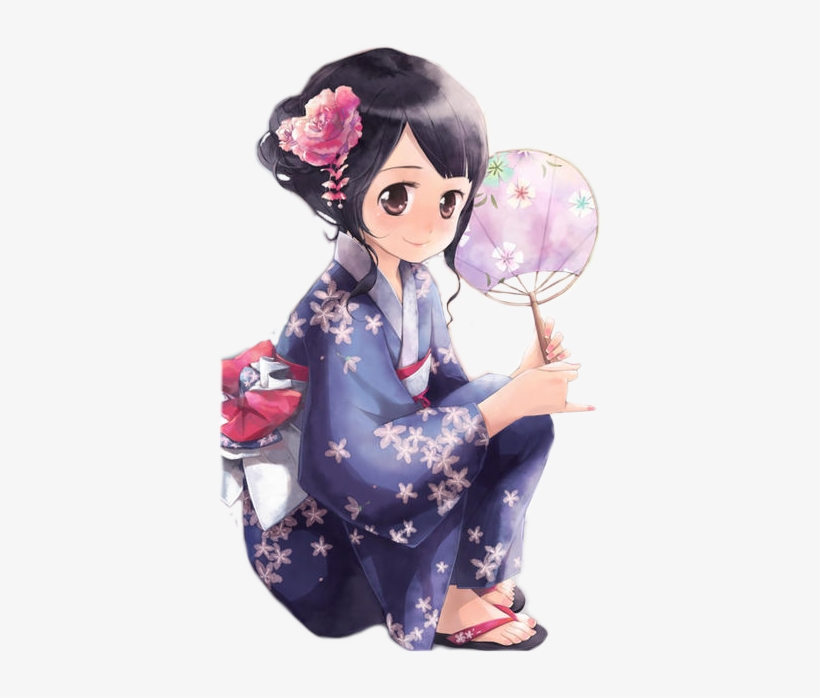 Kimono Girl Render Photo Kimonogirl - Girl, transparent png download