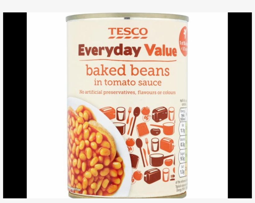 Baked Beans - Tesco Value Beans, transparent png download