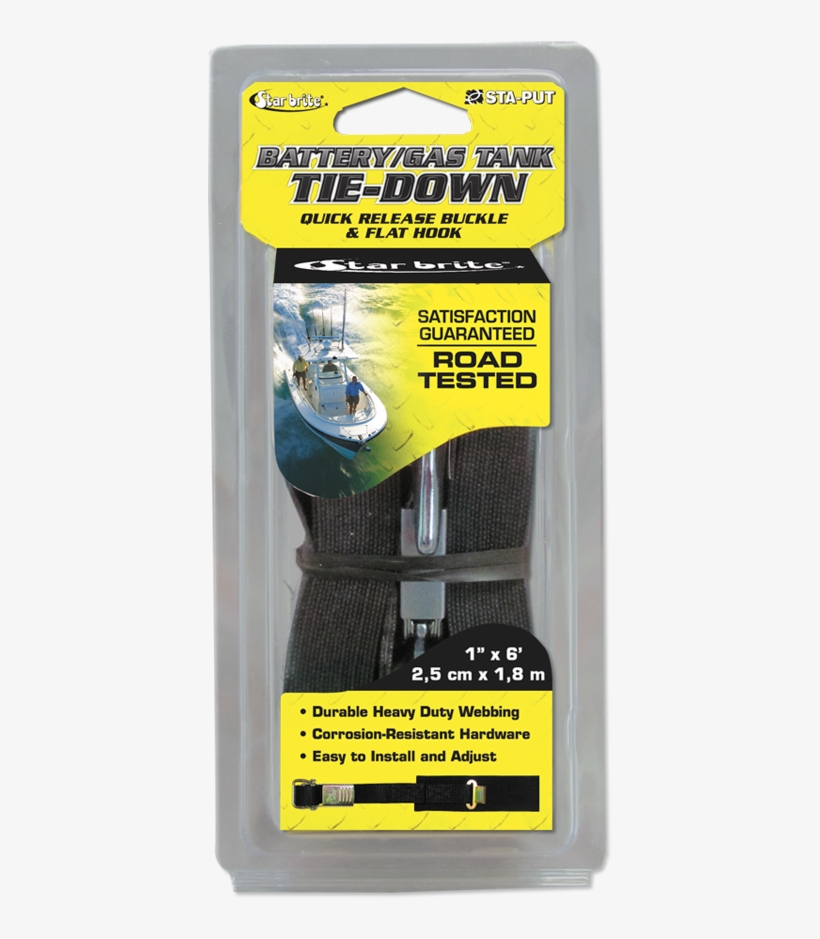 060005 - Star Brite Battery Box Tie Down, 1 1/2-inch X 42 Inch, transparent png download