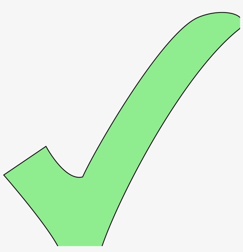 Open - Light Green Tick, transparent png download