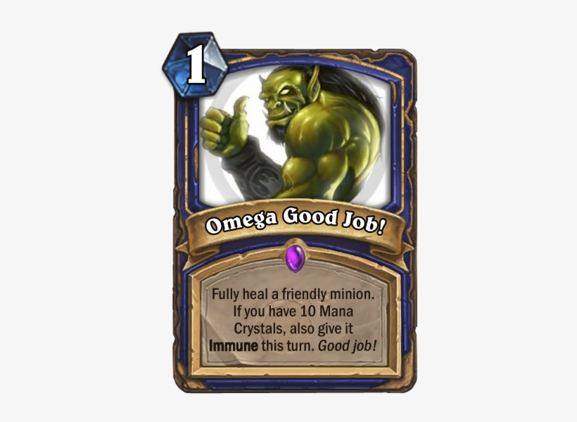 Omega Good Job - Ice Rager Hearthstone, transparent png download