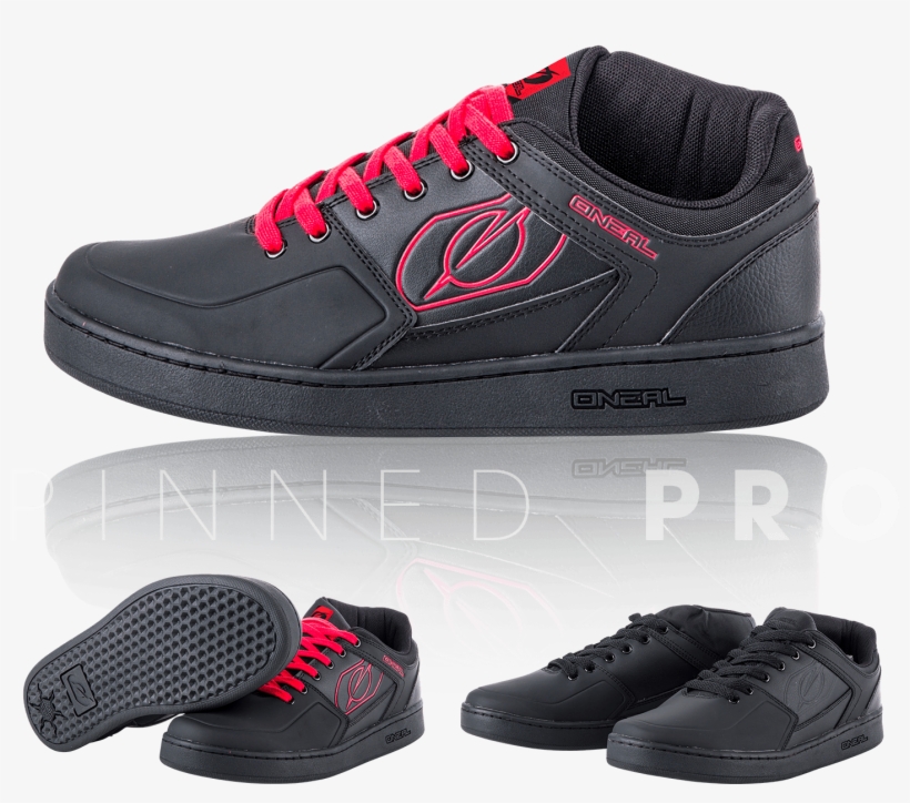 The Pinned Pro Version Is Our 'half-cab' With A Higher - Oneal Pinned Pro Pedal S18 Shoes Male - Black/red -, transparent png download